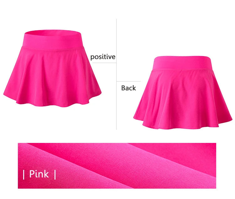 Tennis Skorts Fitness Short Skirt Quick drying Women Sports Tennis Skirt