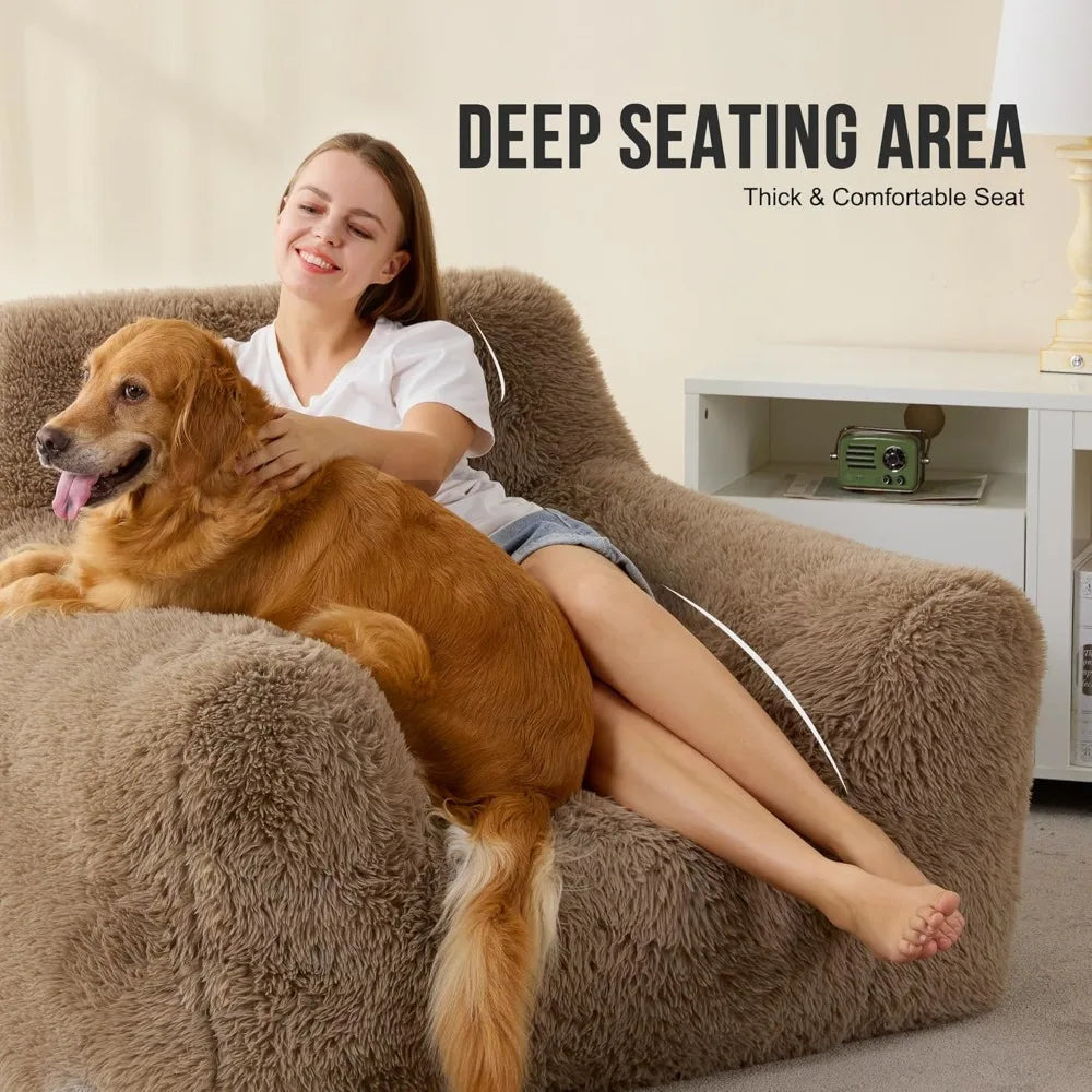 Giant Bean Bag Chairs for Adults, Oversize Beanbag Couch Comfy Chair