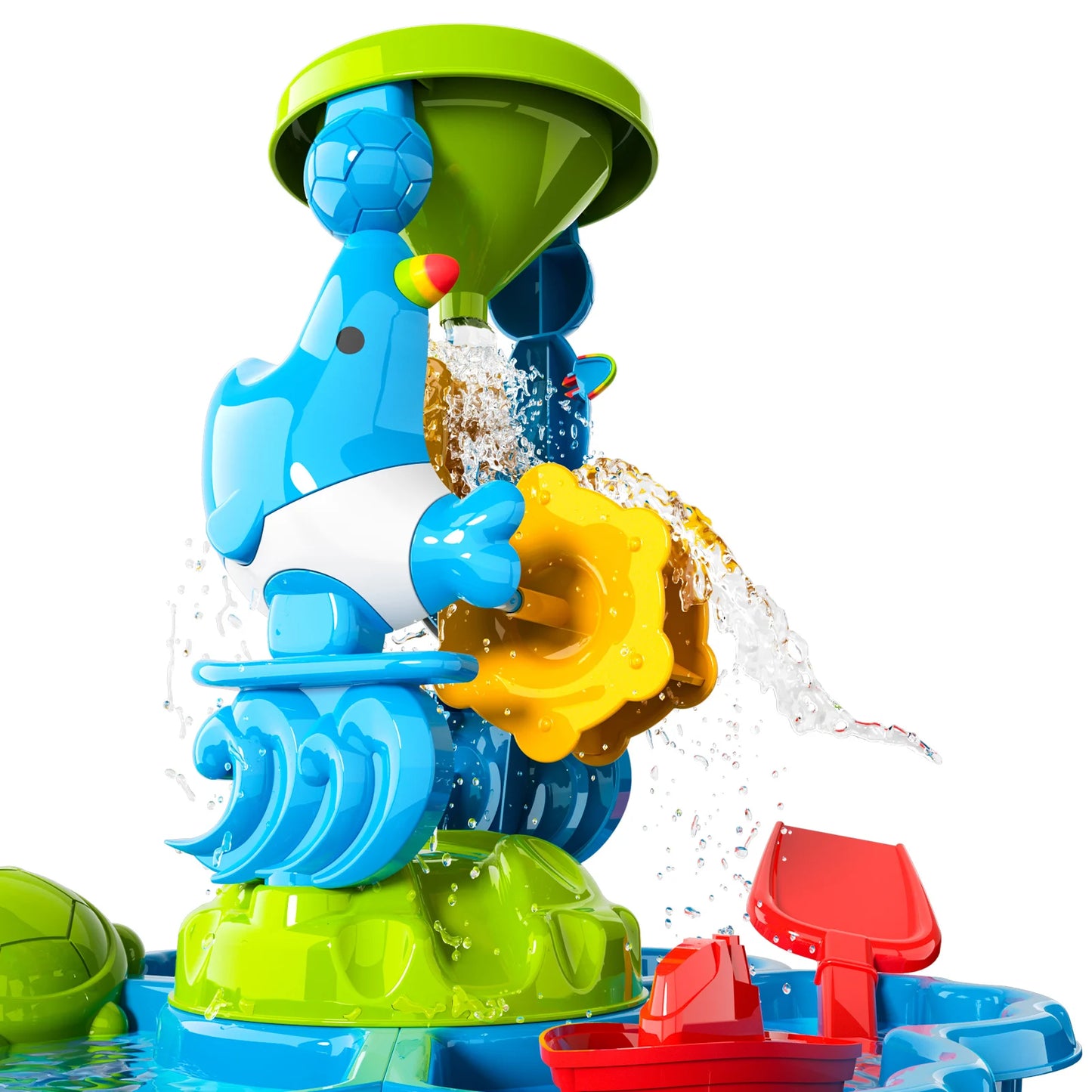 Kids Splash Sand & water table, Splash Tower, Water Table For Kids Beach 4 In1 Table
