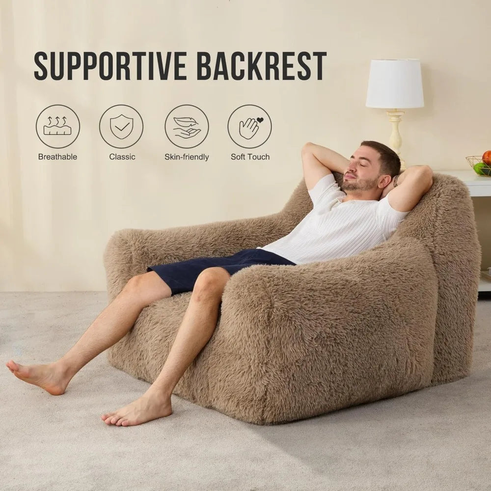 Giant Bean Bag Chairs for Adults, Oversize Beanbag Couch Comfy Chair