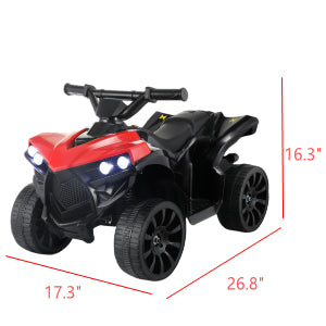 Kids Electric Car, 6V Toddler ATV Ride-On Toy, for Kids 1-6 Years Old