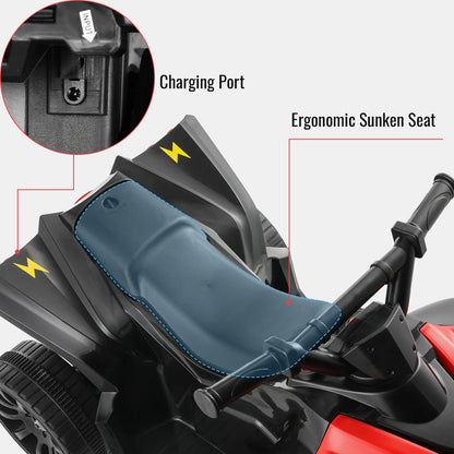 Kids Electric Car, 6V Toddler ATV  Ride-On Toy, for Kids 1-6 Years Old