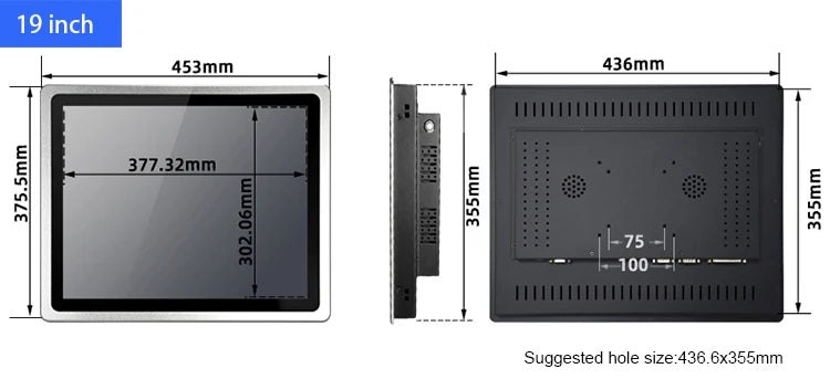 17 19 21.5 Inch industrial mini touch computer all-in-one pc with capacitive touch screen tablet panel pc.