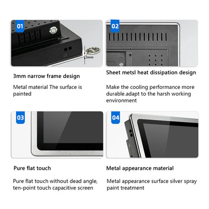 17 19 21.5 Inch industrial mini touch computer all-in-one pc with capacitive touch screen tablet panel pc.