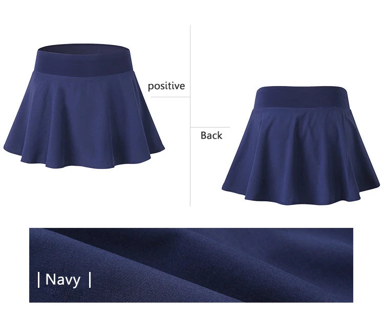 Tennis Skorts Fitness Short Skirt Quick drying Women Sports Tennis Skirt