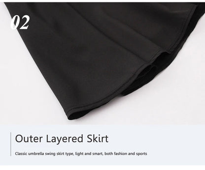 Tennis Skorts Fitness Short Skirt Quick drying Women Sports Tennis Skirt