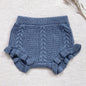 Kids Knitted Shorts Newborn Girls Tassels Shorts Cotton Knitting Design