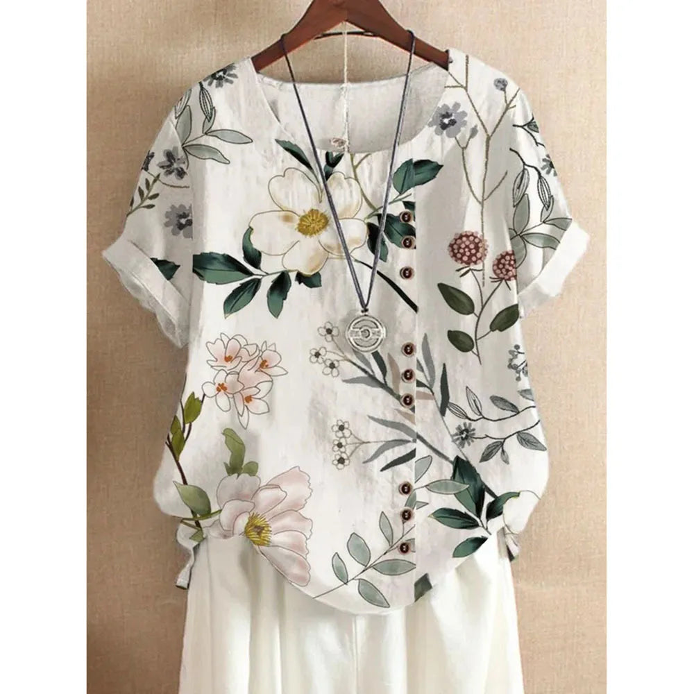 Short Sleeve T-shirts Woman Tops Loose fit T Shirt Women Clothes