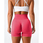Spandex Solid Seamless Shorts Women  Workout Tights Fitness Yoga Pants