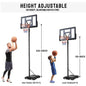 Basketball Hoop with Wheels Height Adjustable 305cm Base Filled with Water and Sand For family fun Outdoor Indoor Use