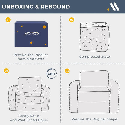 Giant Bean Bag Chair for Adults  Sofa with Pillows and Armrests Large Bean Bag Sofa chair