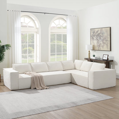 Minimalist Style Modular Sectional Sofa, seats 6 Wrinkle-resistant