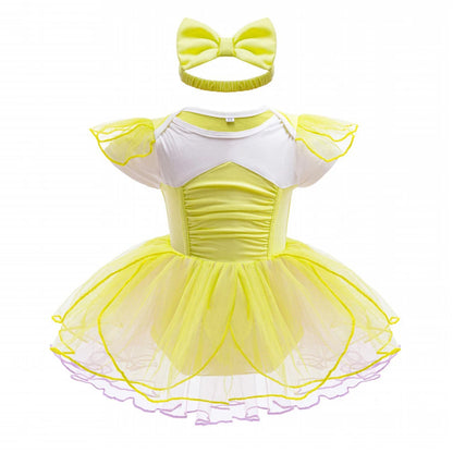 Baby Princess Romper for Girls with Headband 6M 12M Costume