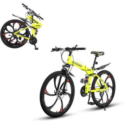 Mountain Bike, 21-Speed High Adult, 26-inch Durable Tires