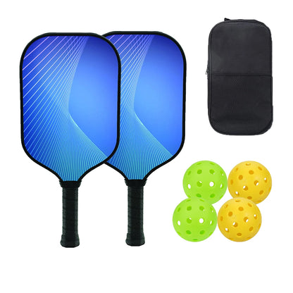 Pickleball Paddle Set Rackets  Lightweight Core 4 Balls Racquet Cover Carrying Bag