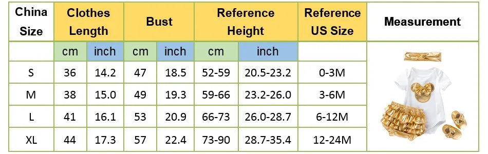 Baby Girl Minnie Mickey Clothing Set Kids Short Sleeve Black White Romper Gold Bloomer Panties Shoes Headband Outfit 0-2 Years