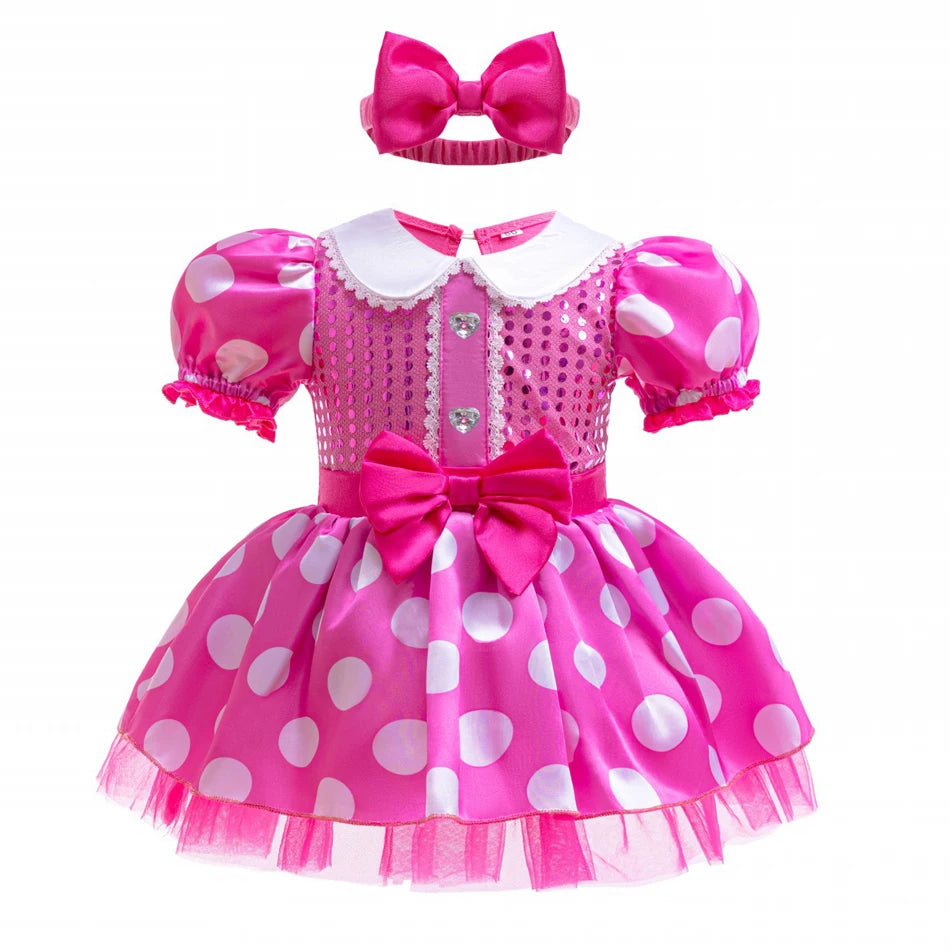 Baby Princess Romper for Girls with Headband 6M 12M Costume