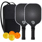 Pickleball Paddles USAPA Approved Set Rackets, 4 Balls Portable Racquet Cover Carrying Bag