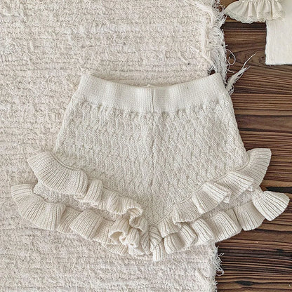 0-4Yrs Baby Girls Knitted Shorts Toddler Baby Girls Shorts
