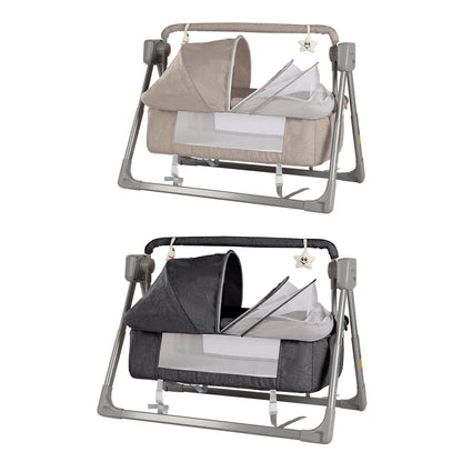 Electric cradle Baby Swing Bed, Automatic Rocking Recliner Crib Basket, Music Remoter Control Sleeping