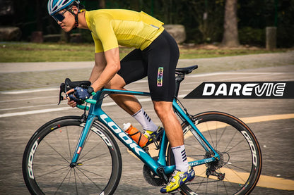 Cycling Bib Shorts Seamless, ELASTIC-INTERFACE Pad Cycling Shorts, Leg Gripper Men's Shorts