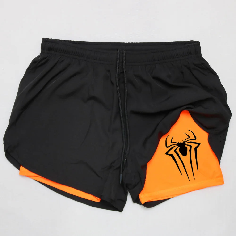 2 in 1 Men's Gym Shorts Fitness Quick Dry Sports Performance running shorts