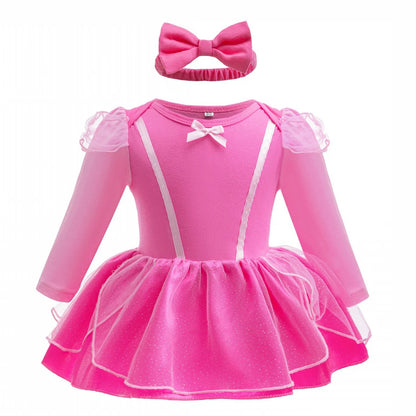 Baby Princess Romper for Girls with Headband 6M 12M Costume