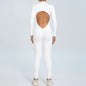 Yoga Zipper Jumpsuits Beauty Long-Sleeved One-Piece Gym Tracksuits