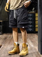 Short Pants for Men Multi Pocket Elastic Waist, Cargo Shorts Comfortable Summer