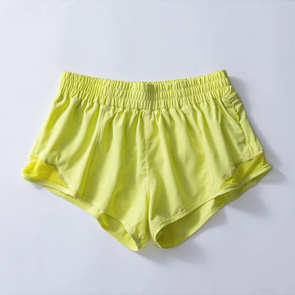 2024 Summer Fitness Sport Running Short with Pocket Reflective Yoga Pant For Women Quick Drying Gym Wear Female Workout Clothing