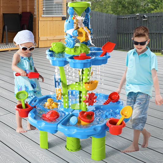 Kids Splash Sand & water table, Splash Tower, Water Table For Kids Beach 4 In1 Table