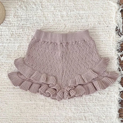 0-4Yrs Baby Girls Knitted Shorts Toddler Baby Girls Shorts