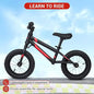 12" Balance Bike for Kids No Pedal Toddler Bike with Adjustable Seat Handlebar, Lightweight Aluminum Frame, Padded Seat