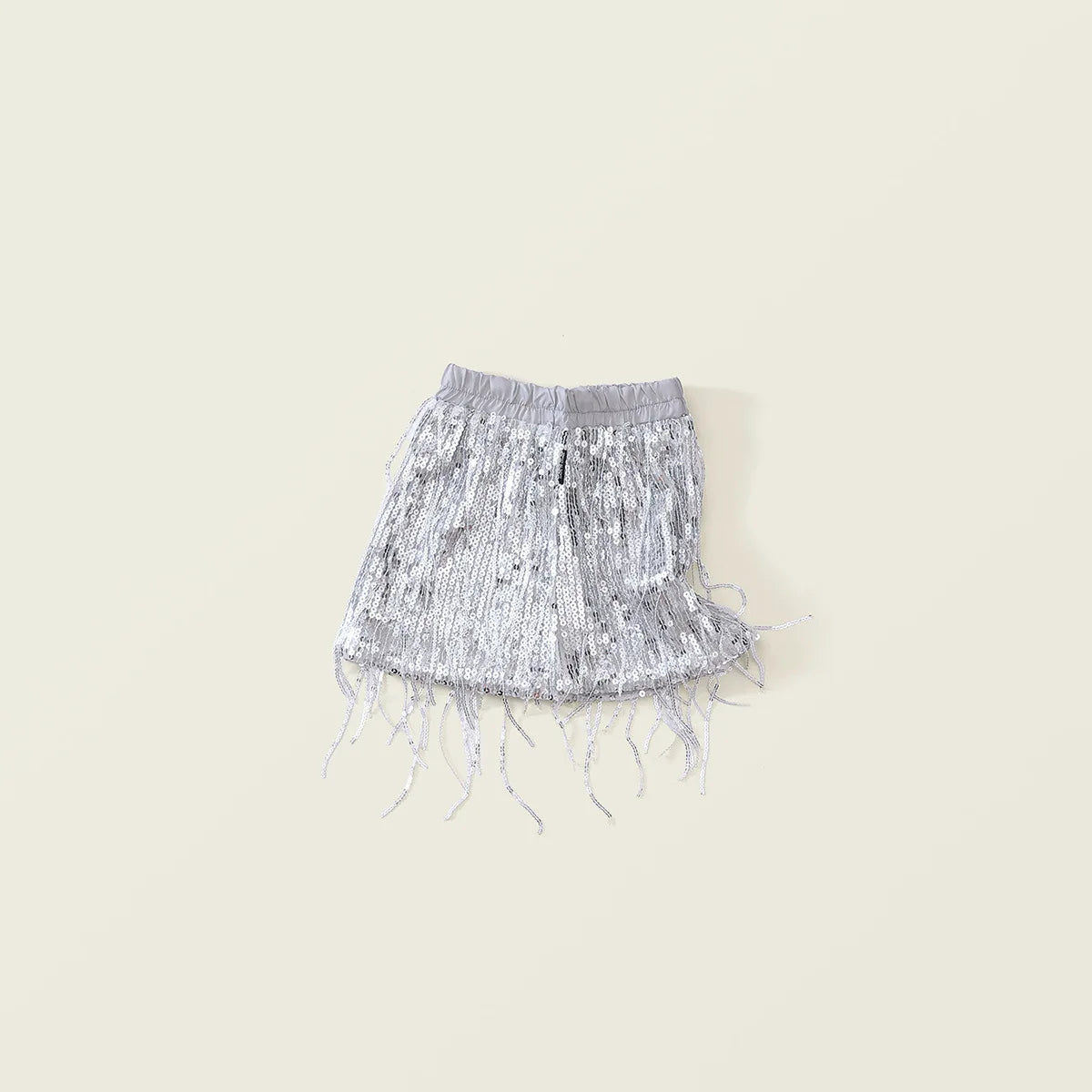 Girls' Tassel Sequined Half Skirt  New Children's Light Luxury Fashionable A-line Skirt