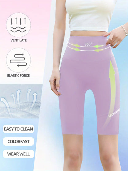3PC Set Sports Wear Pockets High Waist Lady Yoga Pants Athletic