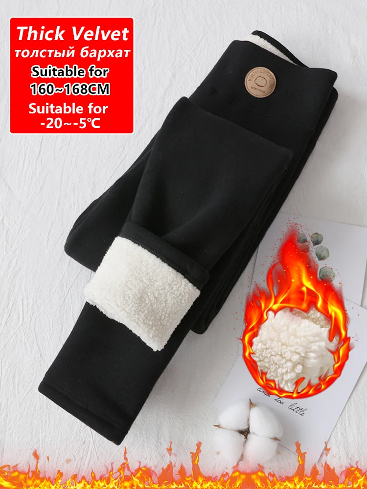 Women's Warm Leggings Soft with Fleece Thermal Pants Gray High Waist Leggings Skinny Thick Velvet Winter Leggings