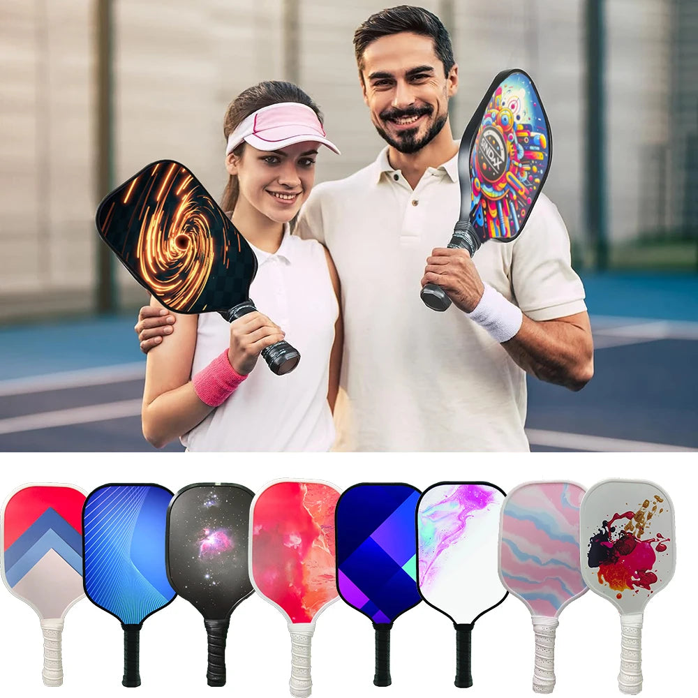 Pickleball Paddle Set Rackets  Lightweight Core 4 Balls Racquet Cover Carrying Bag