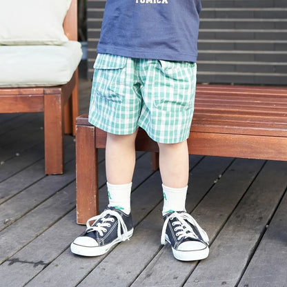 Toddler Shorts Baby Boy Plaid Shorts Girl Shorts