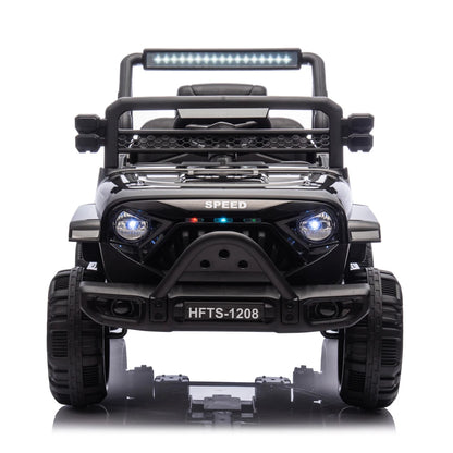 12V Kids Ride On Electric Truck Car W/Parents Control,2WD,Four-wheel suspension,Early education function,Adjustable volume