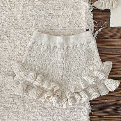 0-4Yrs Baby Girls Knitted Shorts Toddler Baby Girls Shorts