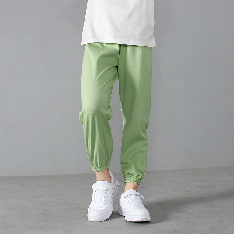 Unisex Toddler Jogger Pants Boys' Cotton Sweatpants Spring Baby Pants Children's Mosquito Trousers Summer Girls' Casual Clothes