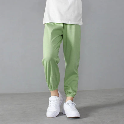 Unisex Toddler Jogger Pants Boys' Cotton Sweatpants Spring Baby Pants Children's Mosquito Trousers Summer Girls' Casual Clothes