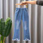 Autumn Kids Baby Girls Cowboy Pants Baby Girls Jeans Casual Girls Jeans