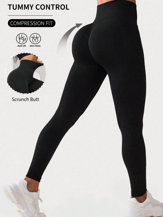 High Waisted Yoga Pants for Women - Tummy Control Workout Leggings with Pockets