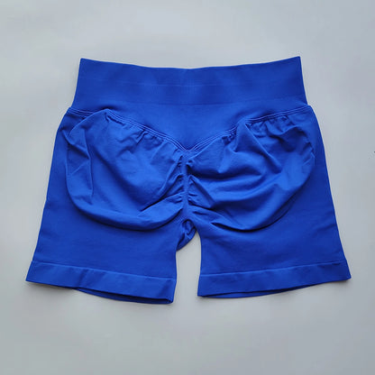 Shorts Seamless Gym Shorts Women, Fitness Sports Low Ribbed Band Workout Shorts