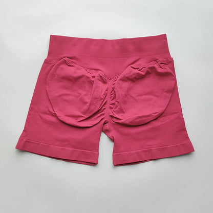 Shorts Seamless Gym Shorts Women, Fitness Sports Low Ribbed Band Workout Shorts