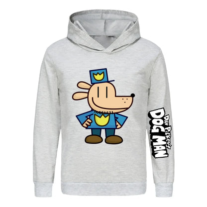 Kids Fashion Cartoon dogman Clothes Printed Sweaters Baby Girls Hoody Sweatshirts Boys Long Sleeves