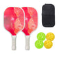 Pickleball Paddle Set Rackets  Lightweight Core 4 Balls Racquet Cover Carrying Bag