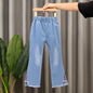 Autumn Kids Baby Girls Cowboy Pants Baby Girls Jeans Casual Girls Jeans