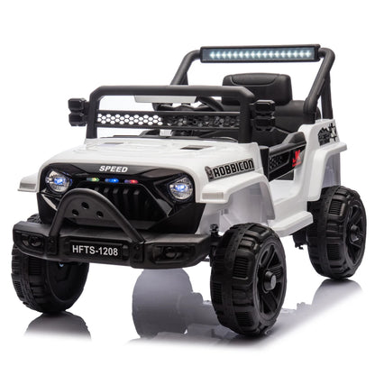 12V Kids Ride On Electric Truck Car W/Parents Control,2WD,Four-wheel suspension,Early education function,Adjustable volume